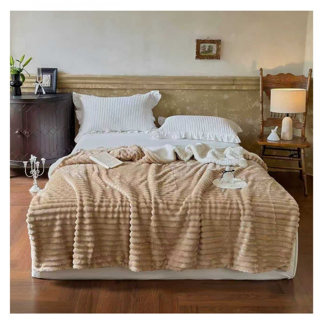 Patura cocolino ultra soft cu blanita 200 x 230 cm cod PTB06