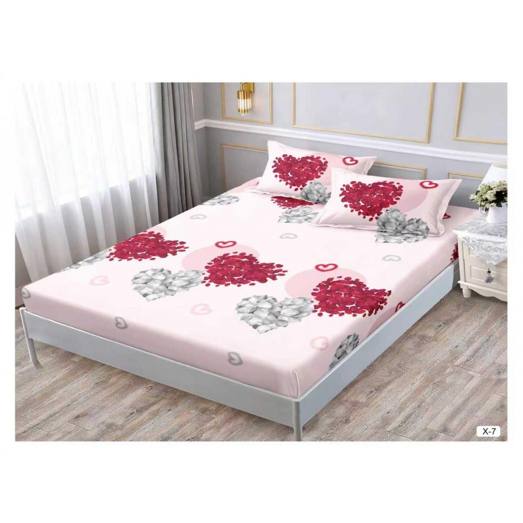 Husa cu elastic din finet cu 2 fețe perna 180x200 cod X-7