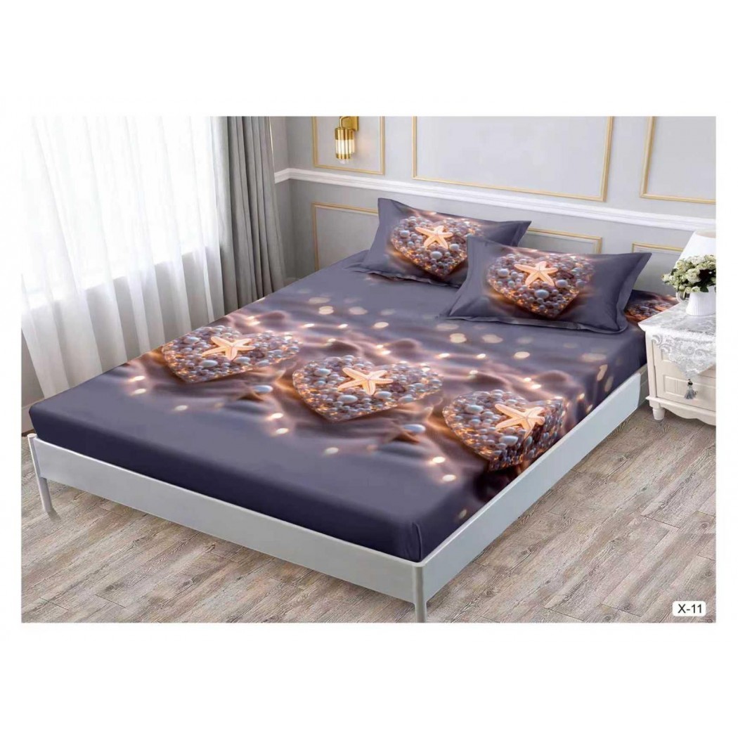 Husa cu elastic din finet cu 2 fețe perna 180x200 cod X-11