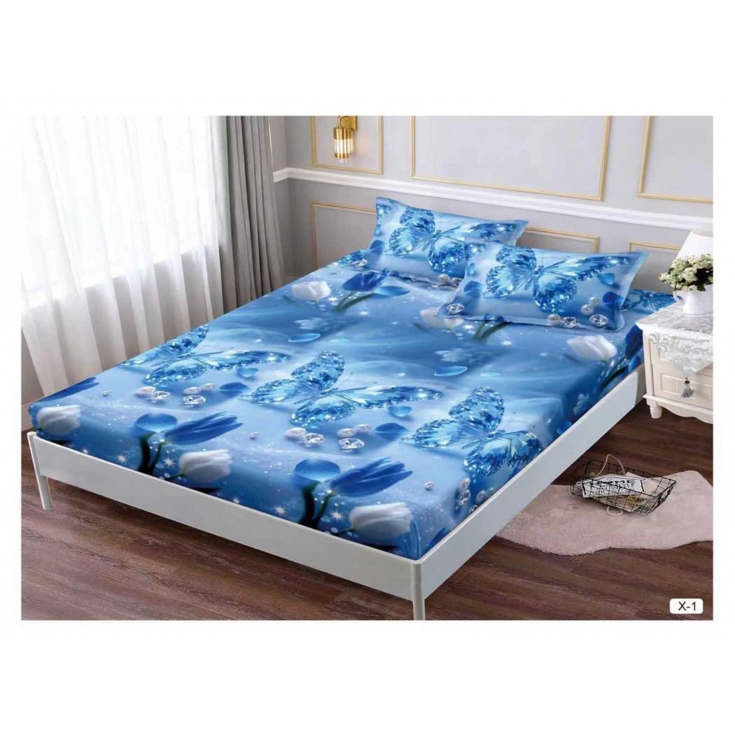 Husa cu elastic din finet cu 2 fețe perna 180x200 cod X-1