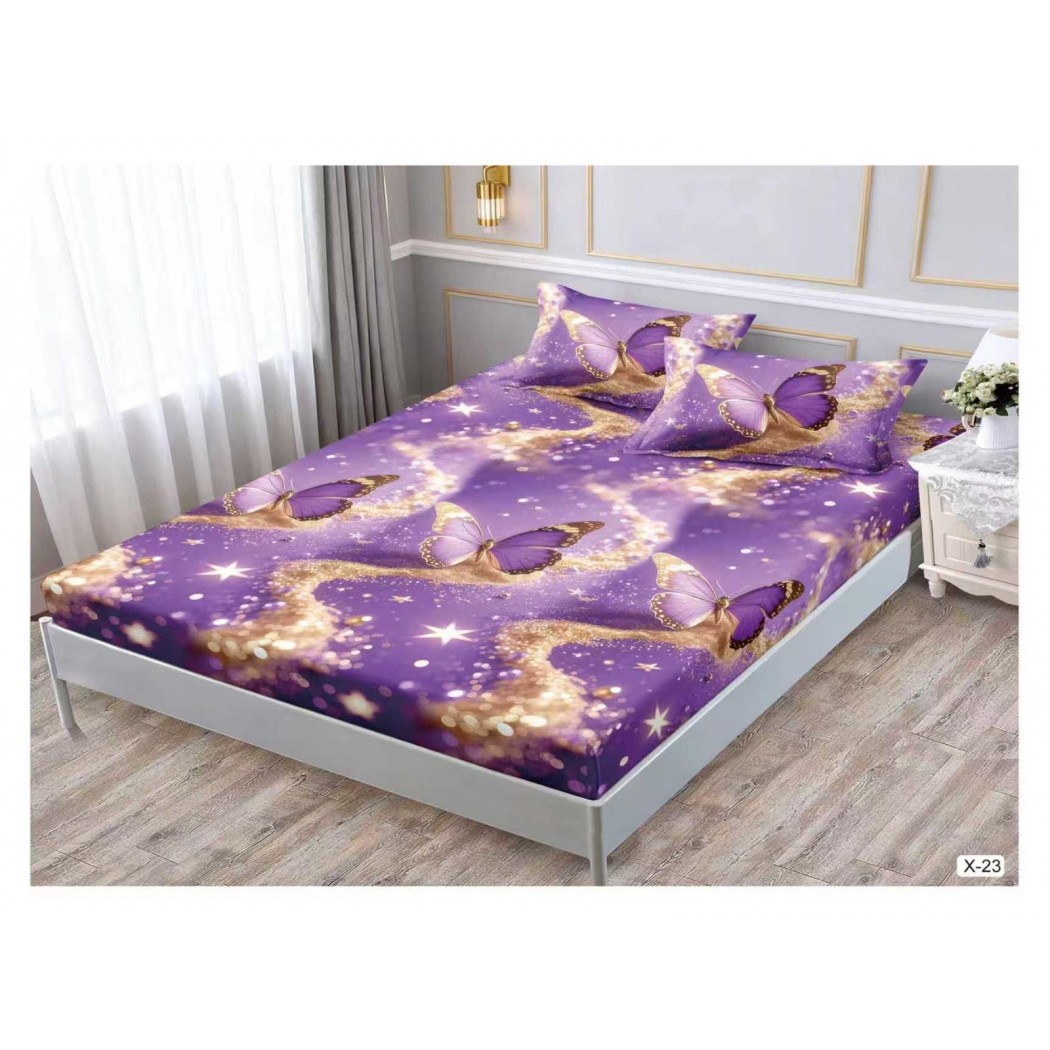 Husa cu elastic din finet cu 2 fețe perna 180x200 cod X-23