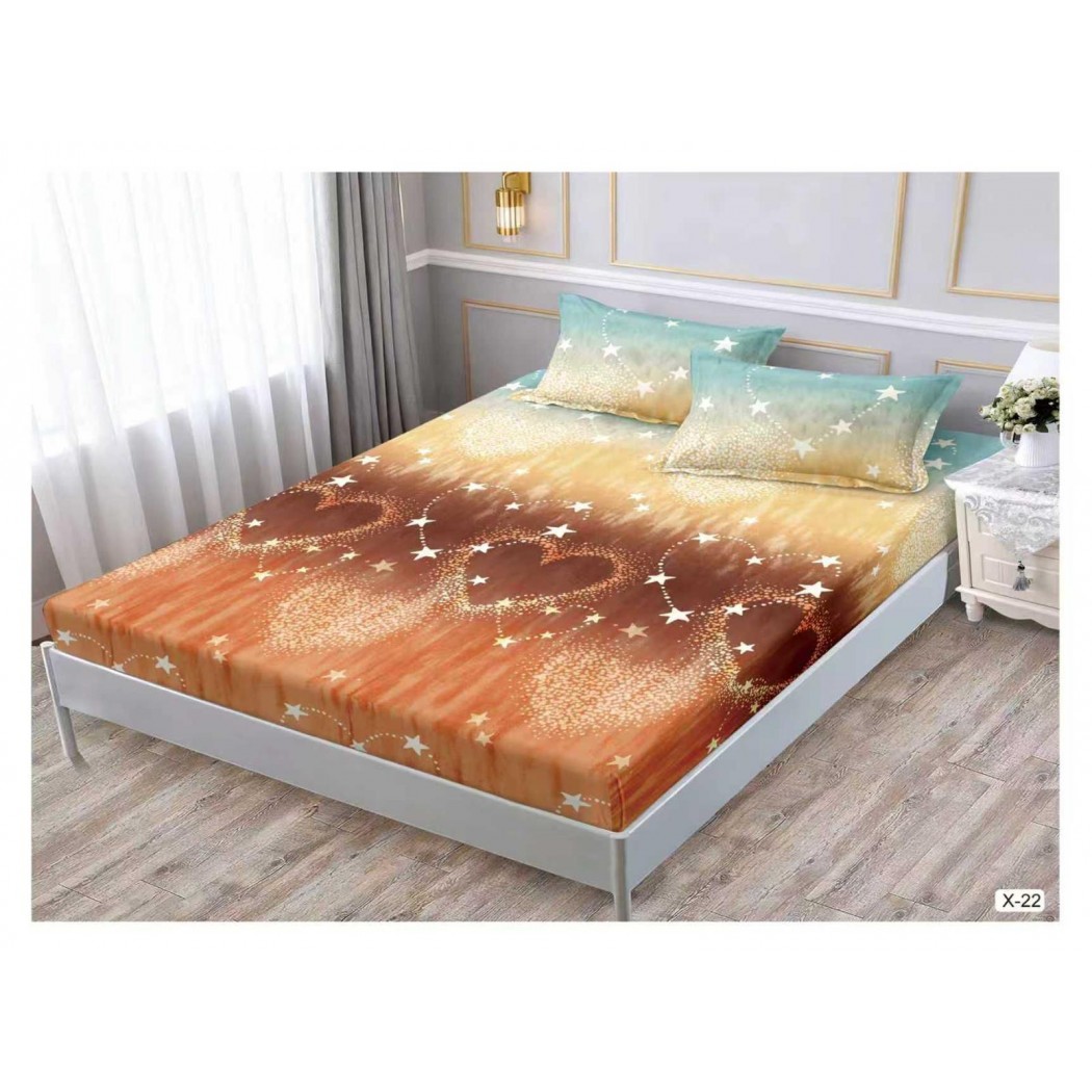 Husa cu elastic din finet cu 2 fețe perna 180x200 cod X-22