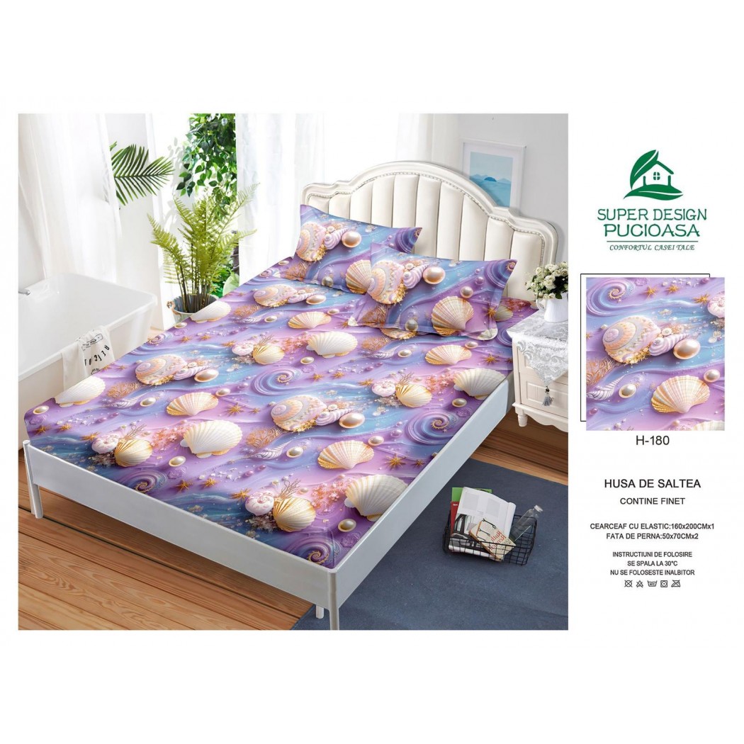 Husa finet cu 2 fețe perna 160x200 cod H180