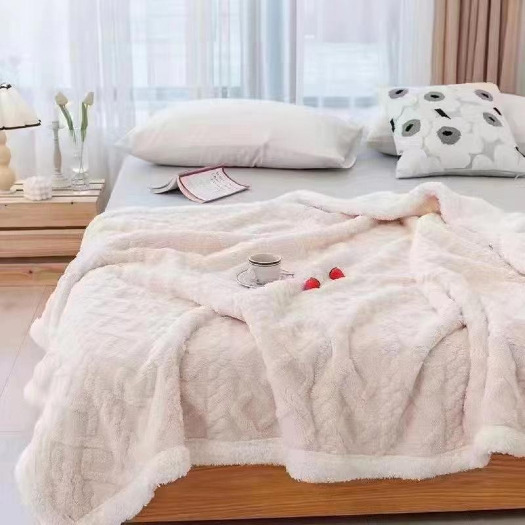 Patura cocolino cu blanita model tricotat 3D cod YTR04 Patura cocolino cu blanita model tricotat 3D cod YTR04