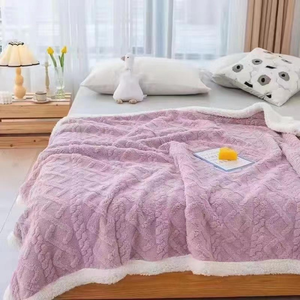 Patura cocolino cu blanita model tricotat 3D cod YTR07 Patura cocolino cu blanita model tricotat 3D cod YTR07