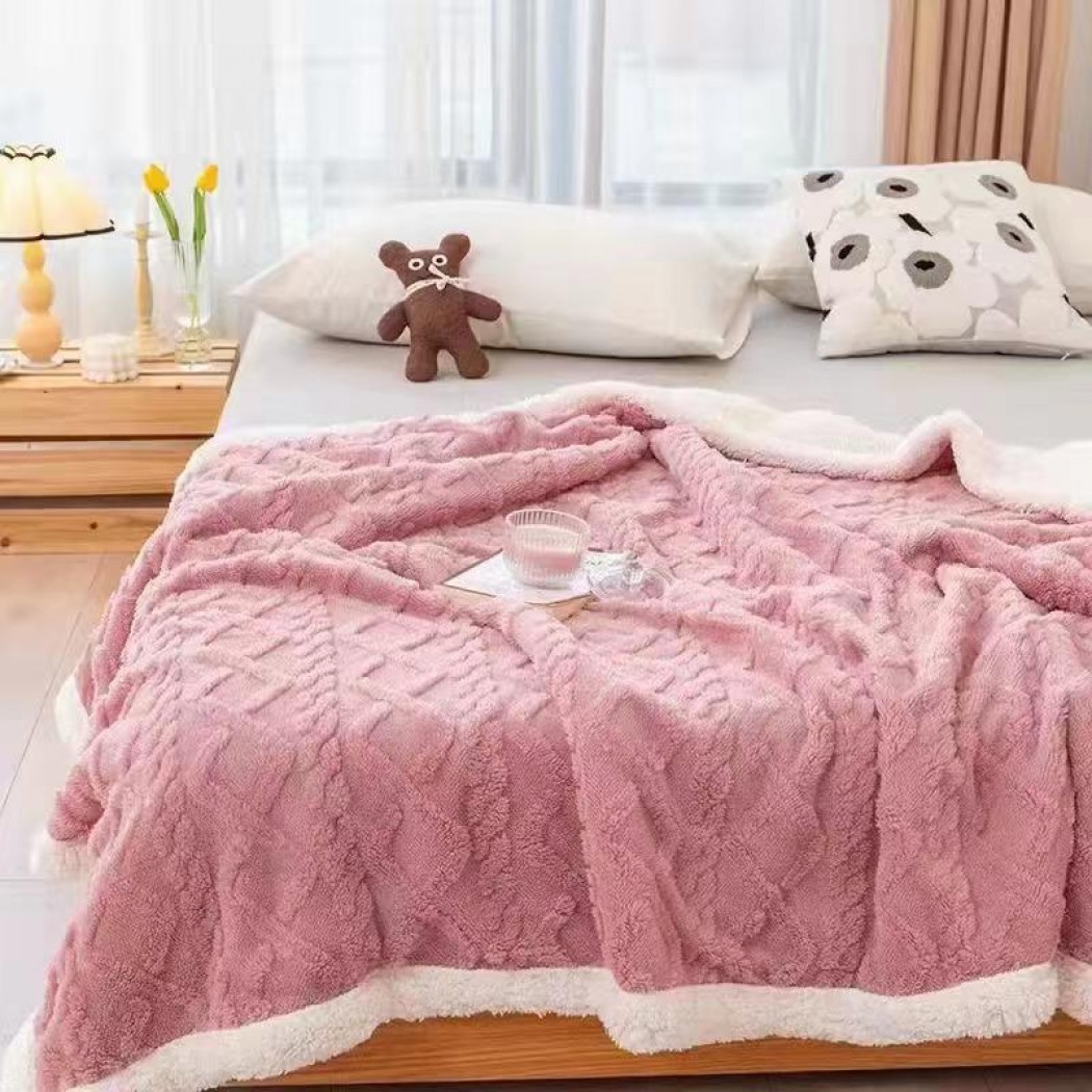 Patura cocolino cu blanita model tricotat 3D cod YTR08 Patura cocolino cu blanita model tricotat 3D cod YTR08
