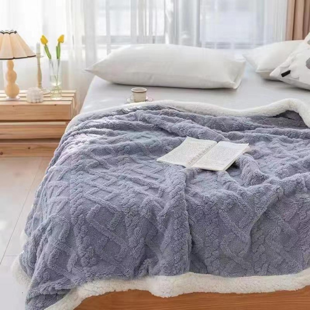 Patura cocolino cu blanita model tricotat 3D cod YTR09 Patura cocolino cu blanita model tricotat 3D cod YTR09