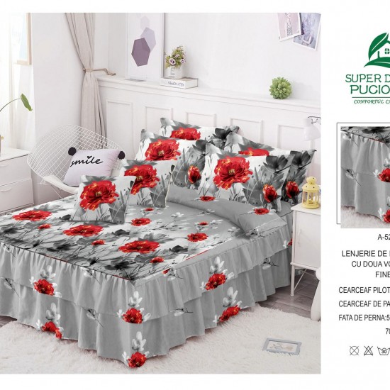 LENJERII FINET 6 PIESE CU VOLANASE